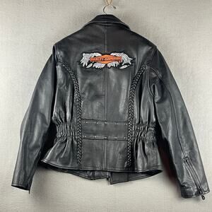 Harley-Davidson Motorcycle Jacket Unik Premium Leather Women’s XL/L Thinsulate